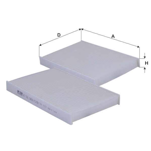 Fil Filtre HC 7161 HC 7161